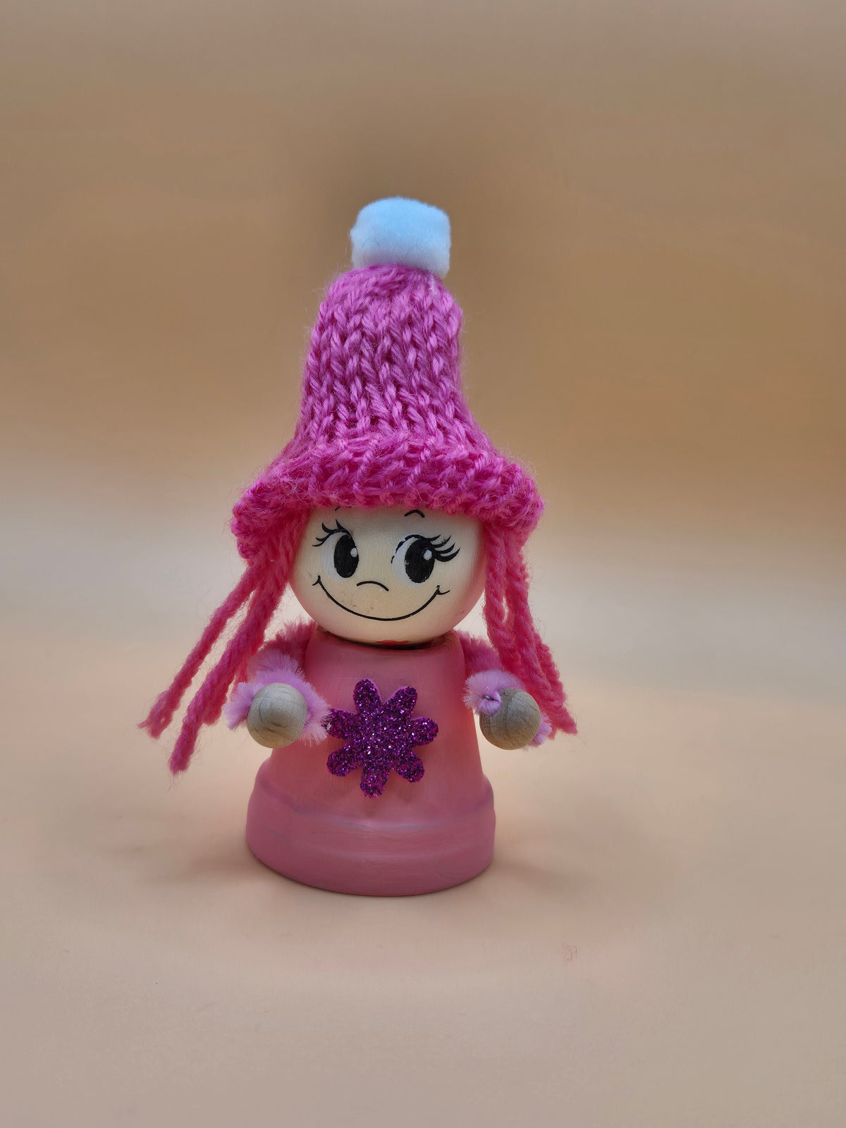 Bloempot meisje (winter)